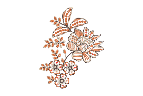 Captivating Beauty in Embroidery: A Floral Delight