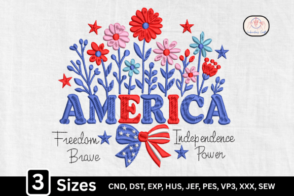 Celebrating Freedom with Patriotic Wildflower Design