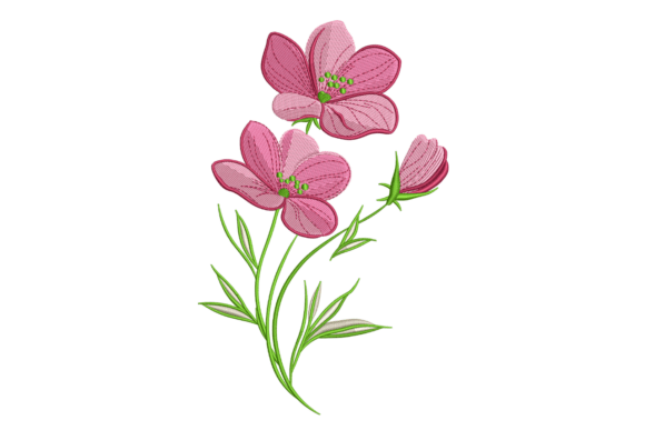 Delicate Pink Wildflower Stem for Seasonal Charm