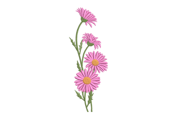 Pink Daisy Stem – A Touch of Elegance