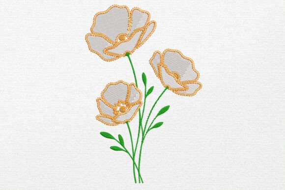 Review: Poppy Flower Embroidery Design