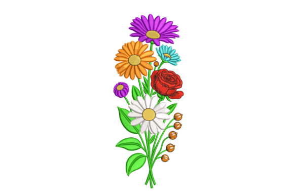 Wildflower Bouquet Stripe – A Burst of Color